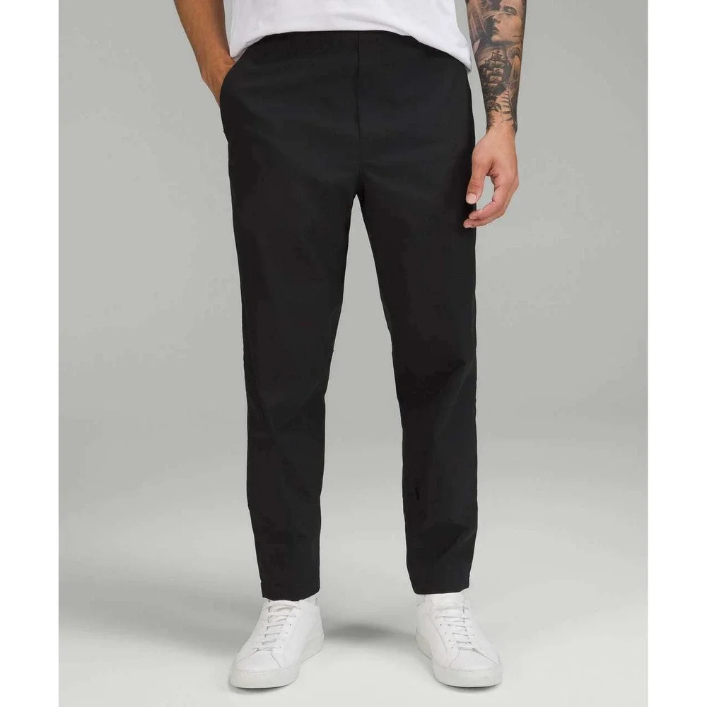 Lululemon Venture Trouser Twill Fabric Mens Small Black Water Repellent Commuter